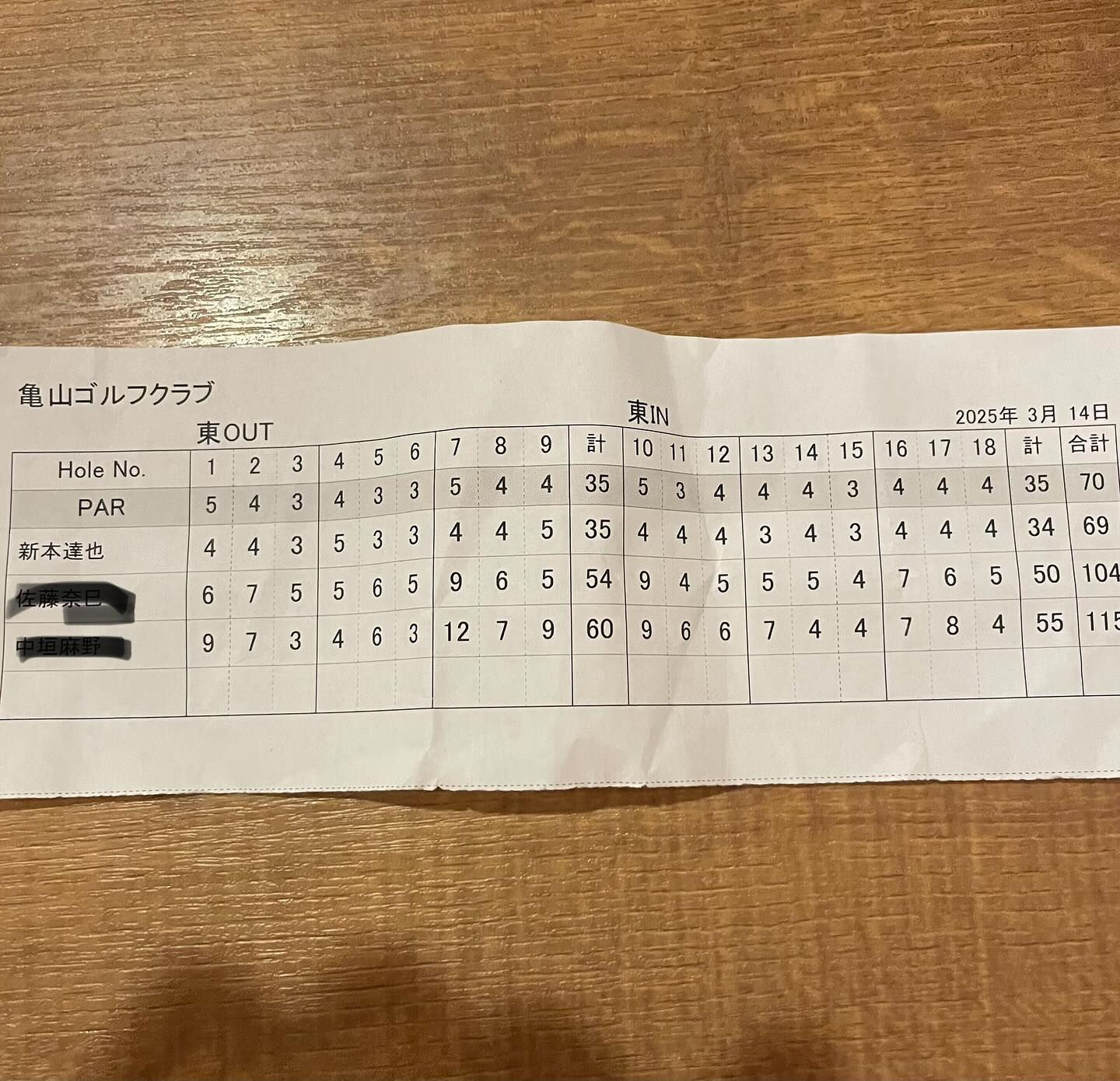 本日は亀山ゴルフ倶楽部にてラウンドレッスンでした