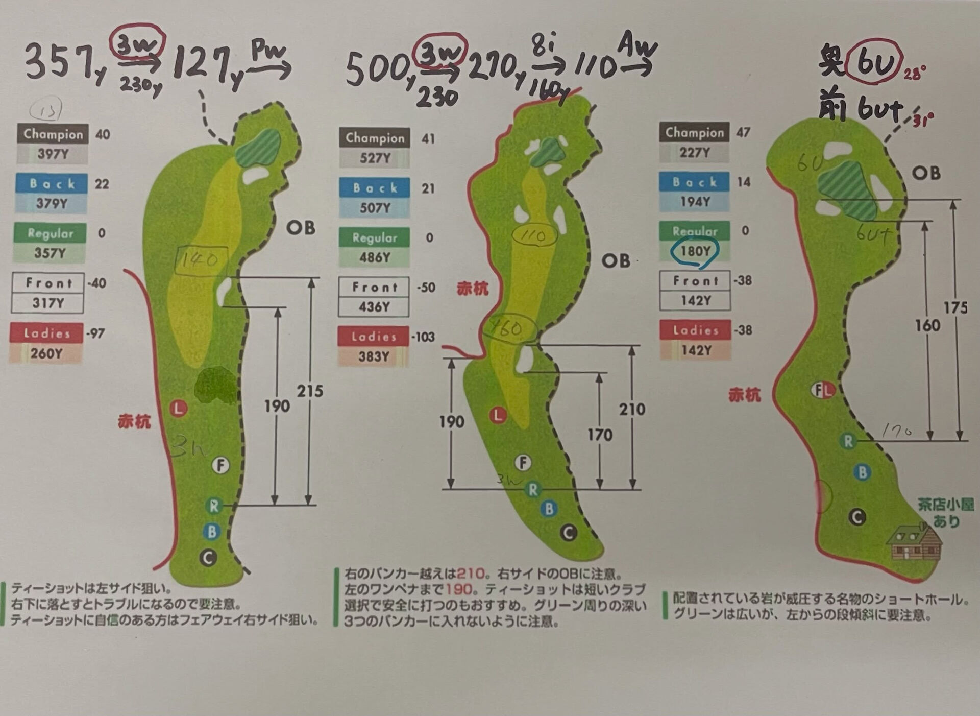 2ヶ月後のゴルフトライアスロンのコース