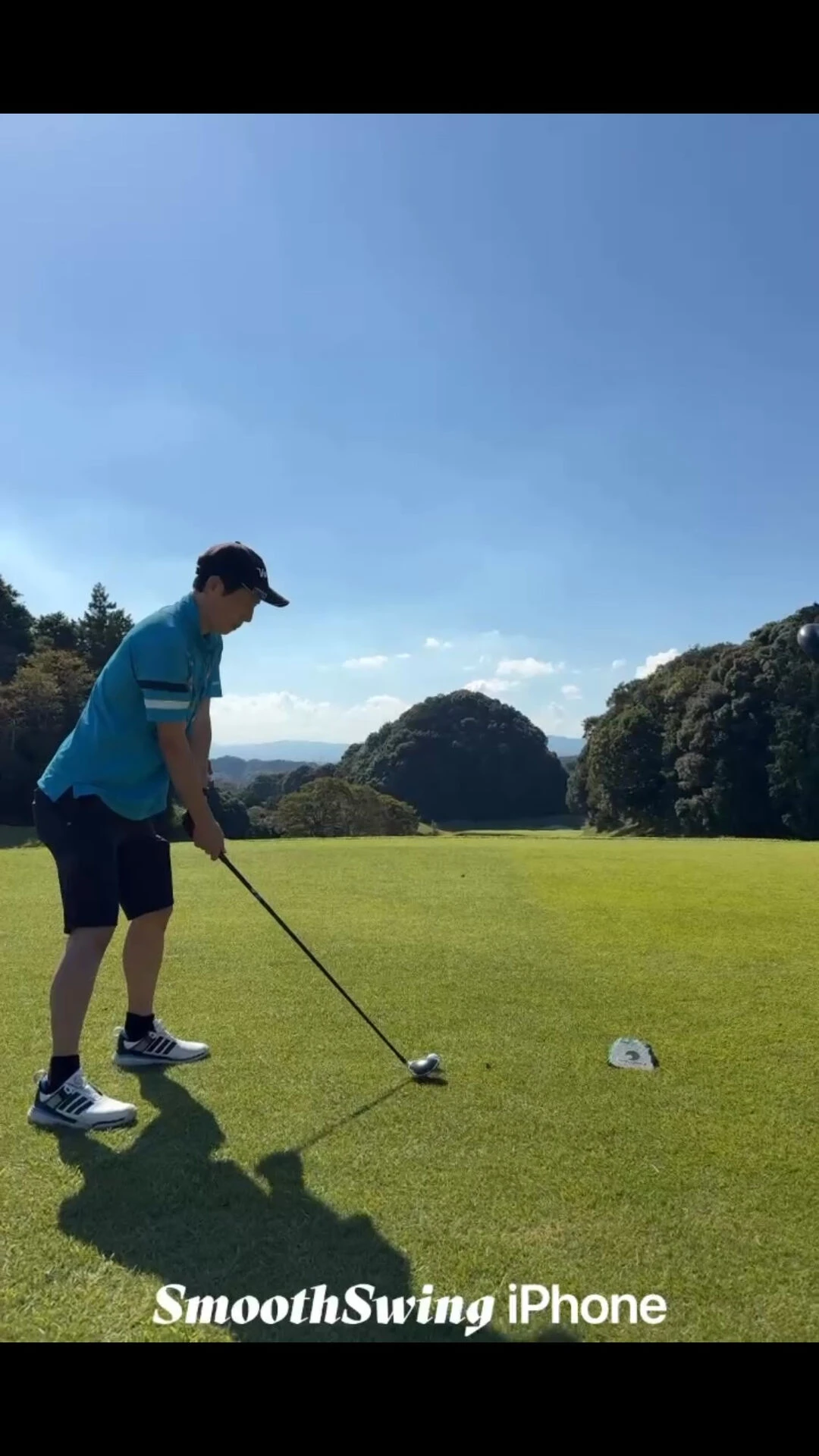津カントリー倶楽部1番ホール(昨日は後半)