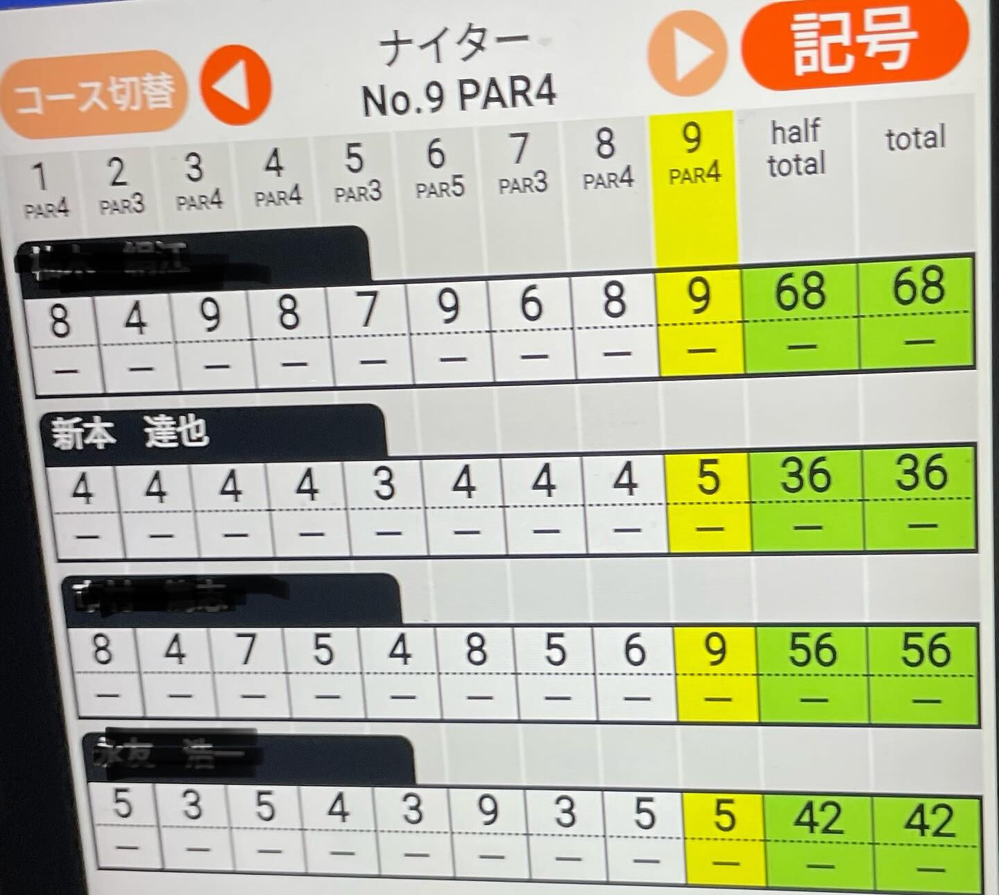 今年から始めた毎月第4土曜日のナイターラウンドレッスン